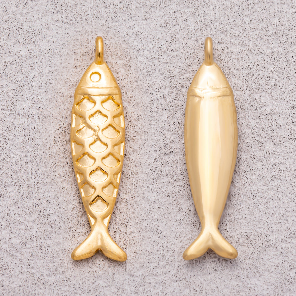 Gold PVD Stainless Steel Fish Ocean Animal Pendant