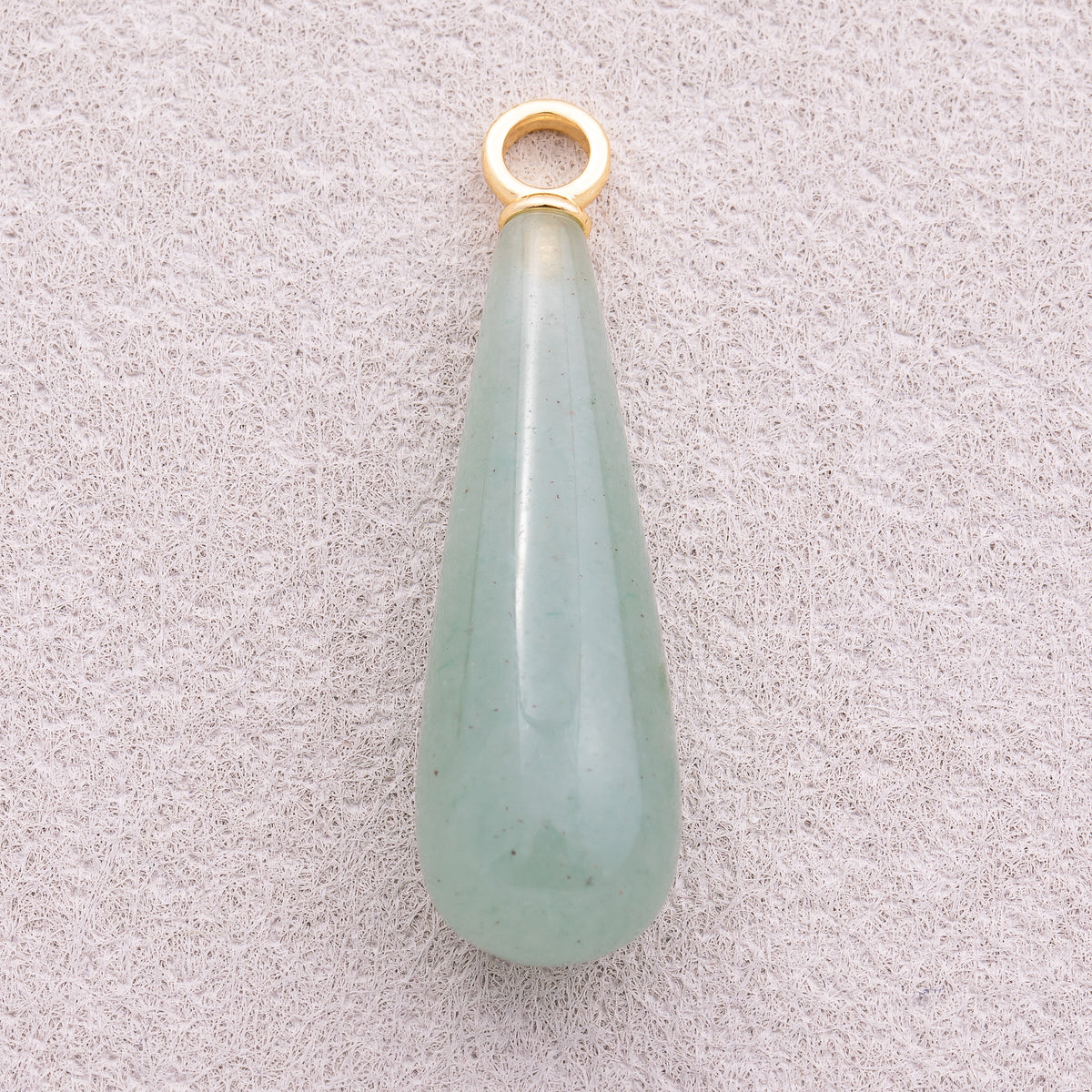 18K Gold Plated Multicolor Natural Gemstone Long Teardrop Pendant - Sold Each