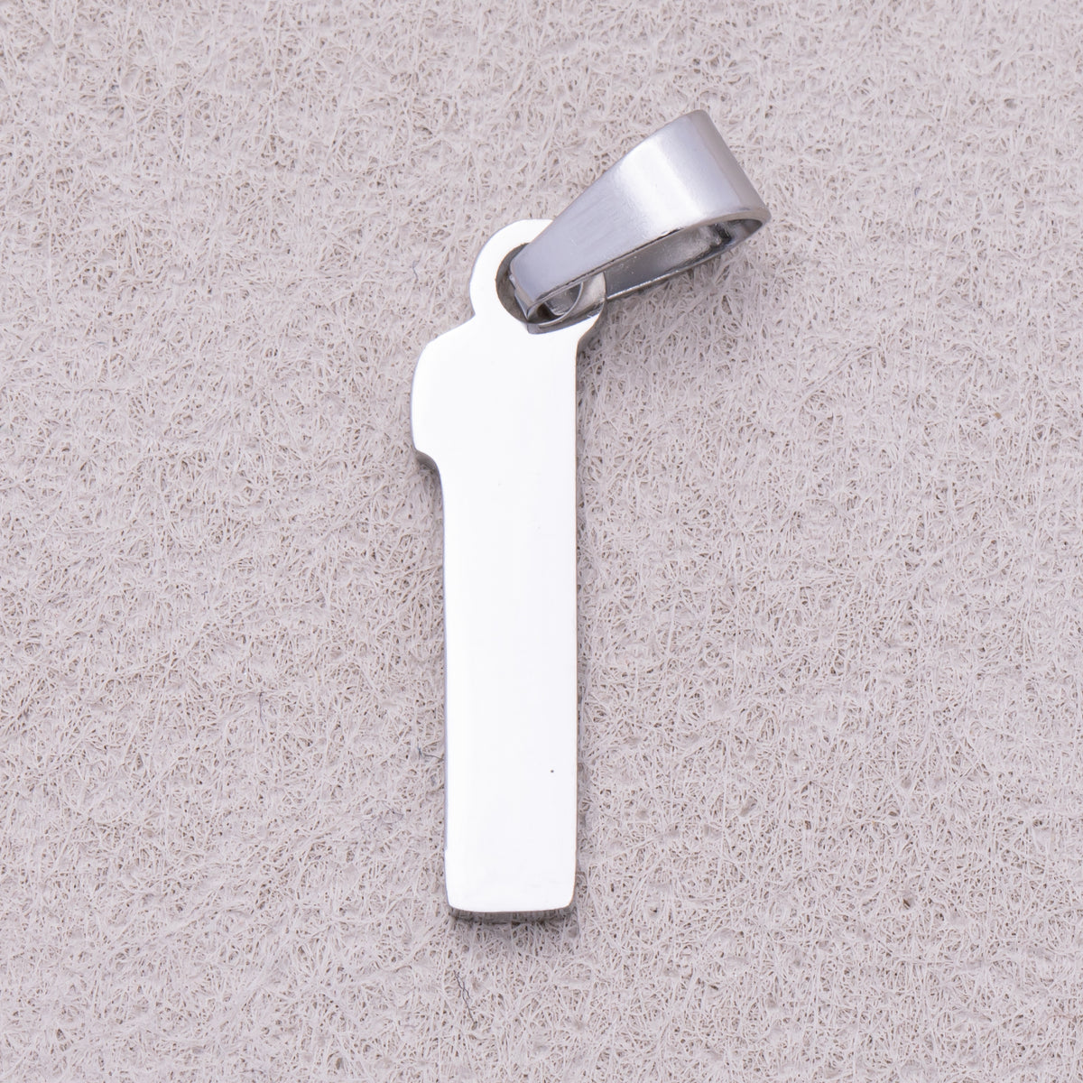 Stainless Steel Classic Varsity Block Number Pendant Set (0-9)