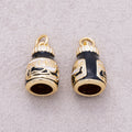 16K Gold Plated Chocolate Jam Enamel 3D Multidimensional Charm - Sold Each