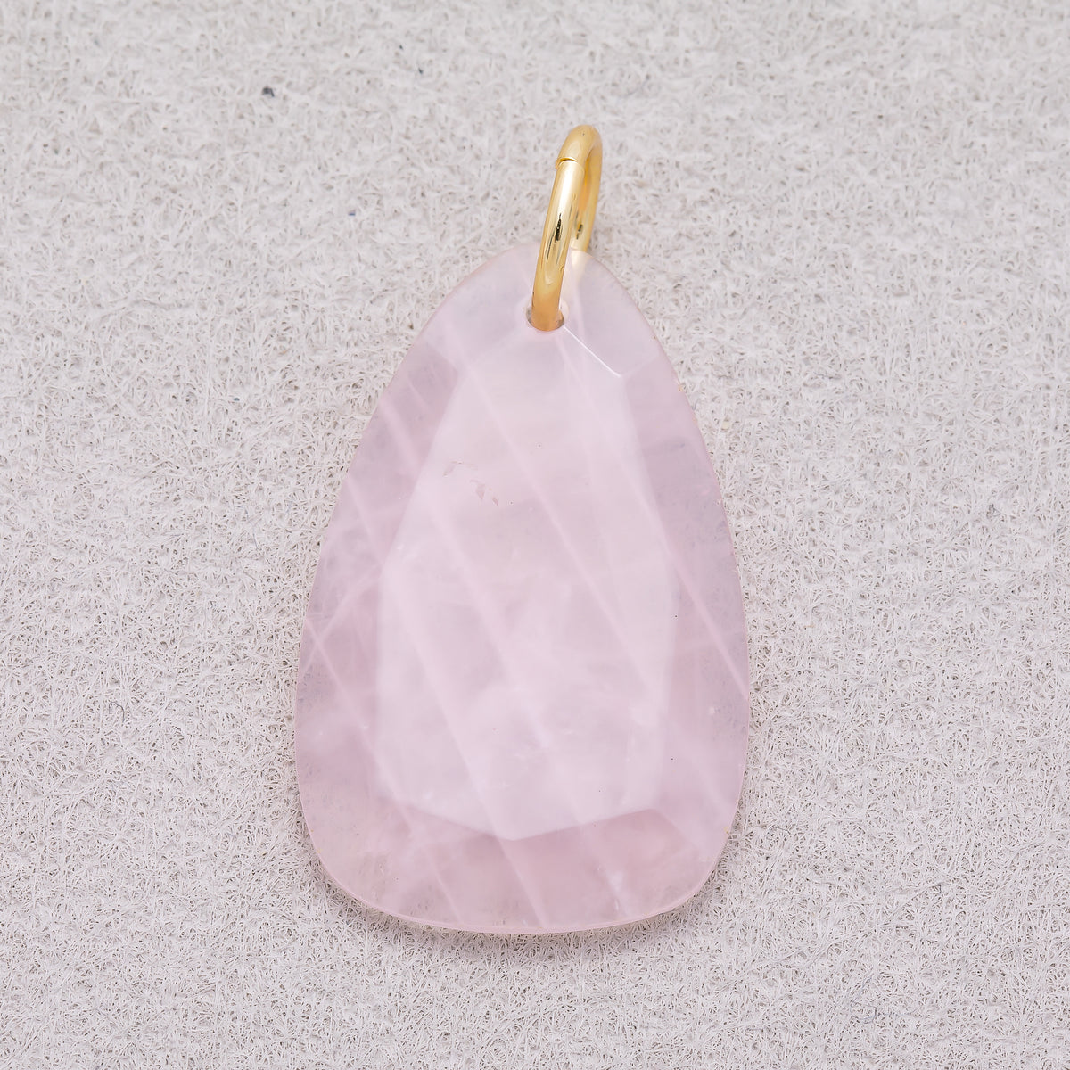 16K Gold Plated Colorful Organic Teardrop Asymmetric Natural Gemstone Pendant - Sold Each