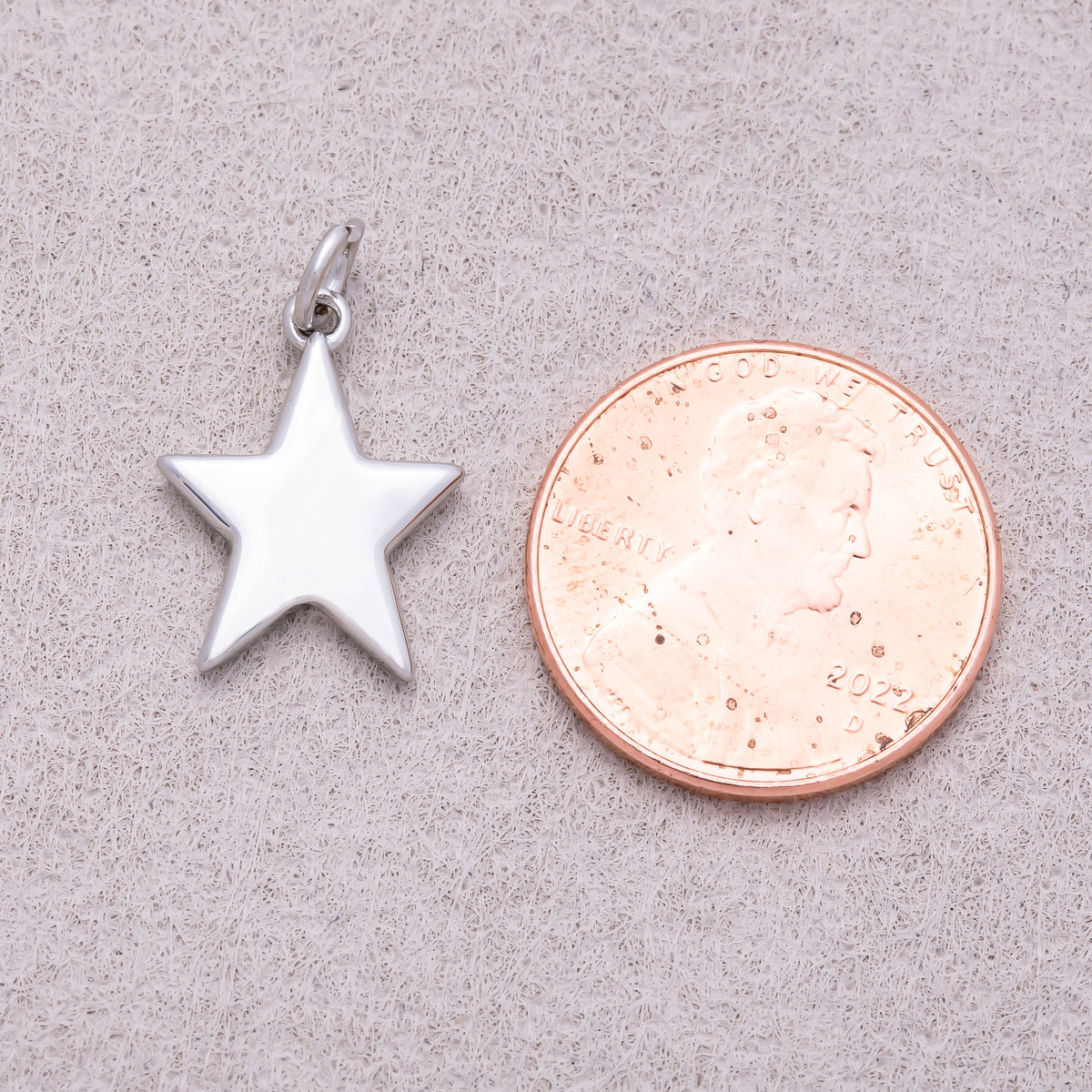 Silver Mini Star Charms Double Sided Charm - Sold Each