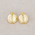 Launch Promo: 24K Gold PVD Stainless Steel Minimalist Round Disc Stud Earring | Sold Each