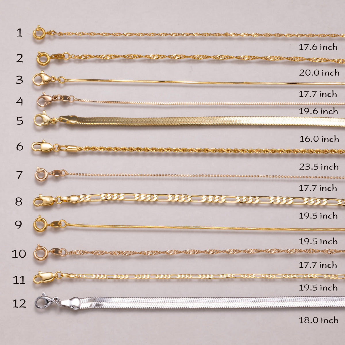 24K Gold Plated Singapore Chain Necklace