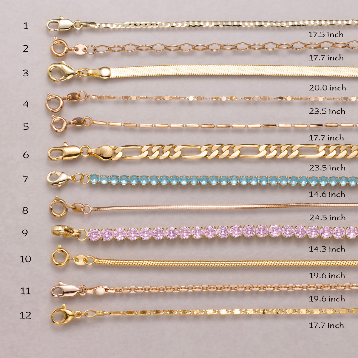 18K Gold Plated Cable Chain Necklace Ready to Wear for Everyday