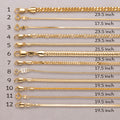 24K Gold Plated Curb Statement Chain Necklace Ready to Wear for Everyday