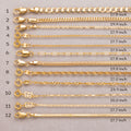 24K Gold Plated Cuban Curb Link Chain Necklace Ready to Wear for Everyday