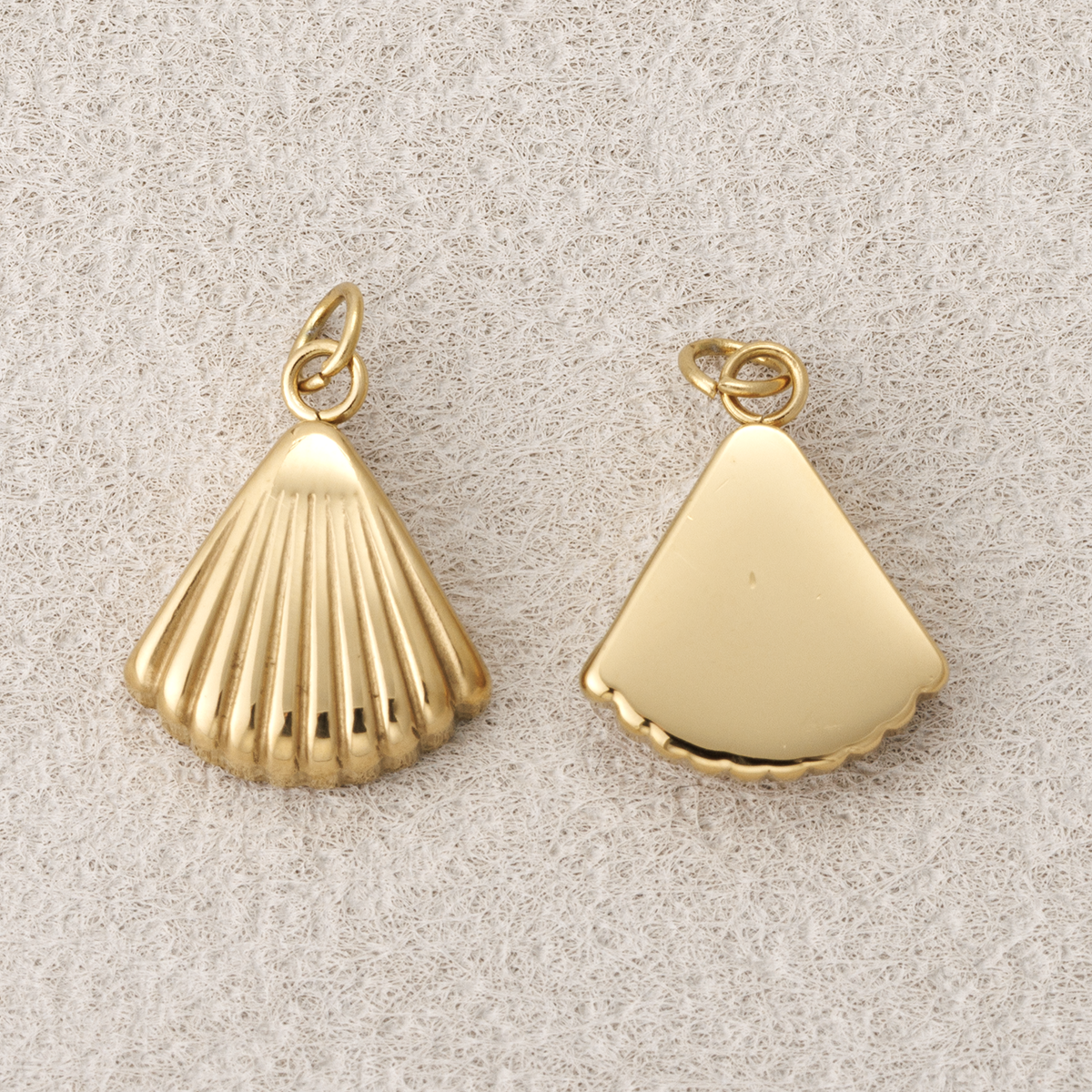 Launch Promo: 14K Gold PVD Stainless Steel Ocean Seashell Mini Charm | Sold Each