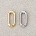 Launch Promo: 24K Gold PVD Stainless Steel Classic Oval Carabiner Pendant | Sold Each