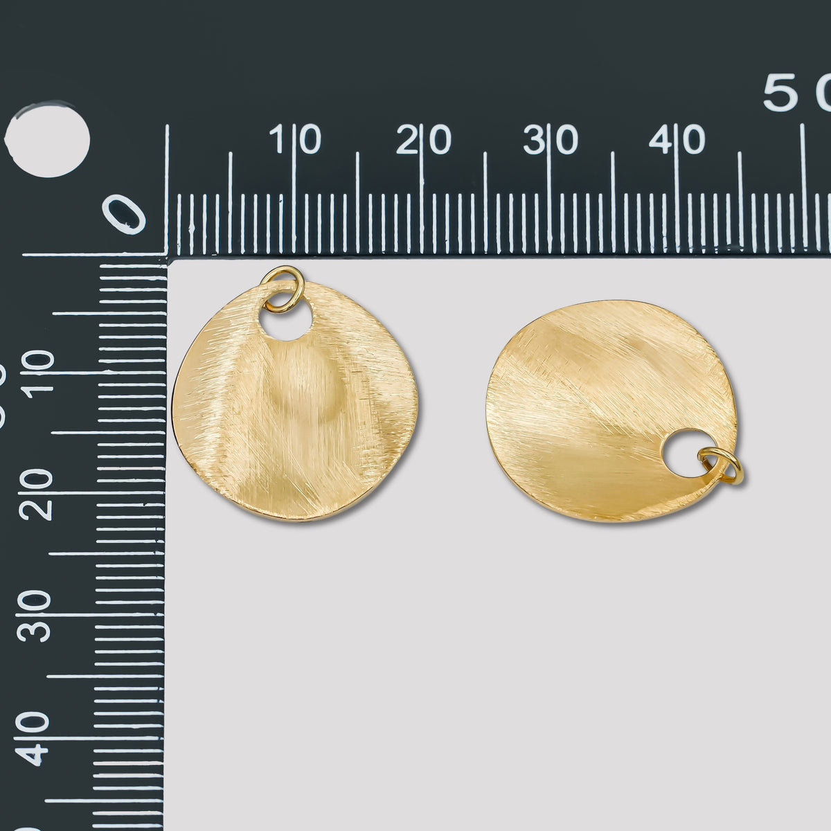 Launch Promo: 24K Gold PVD Stainless Steel Minimalist Medallion Disk Charm | Sold Each