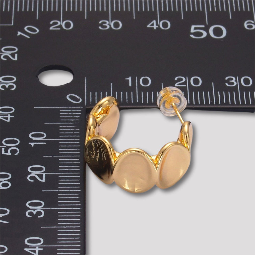 Launch Promo: 24K Gold PVD Stainless Steel Chunky Oval Hoop Earring