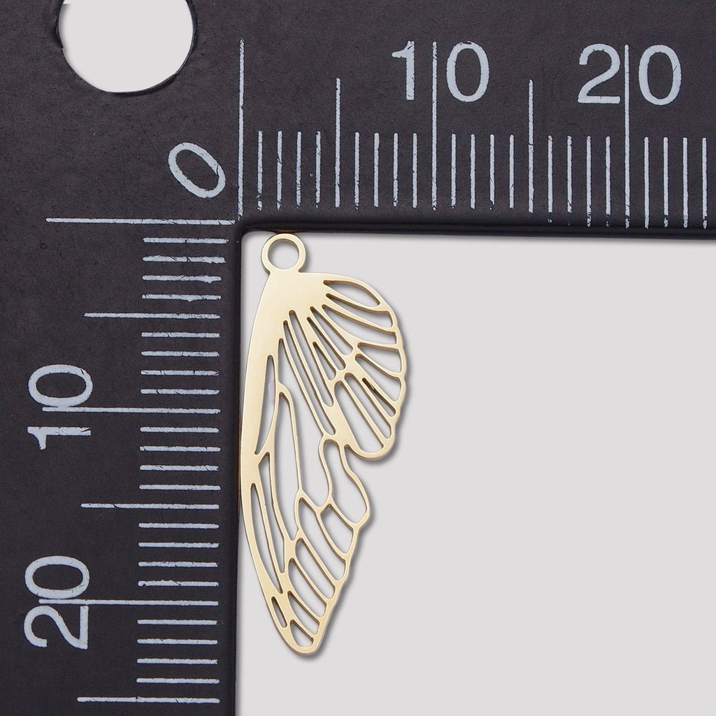 Launch Promo: 24K Gold PVD Stainless Steel Open Butterfly Wing Animal Charm in Gold & Silver | Sold Each