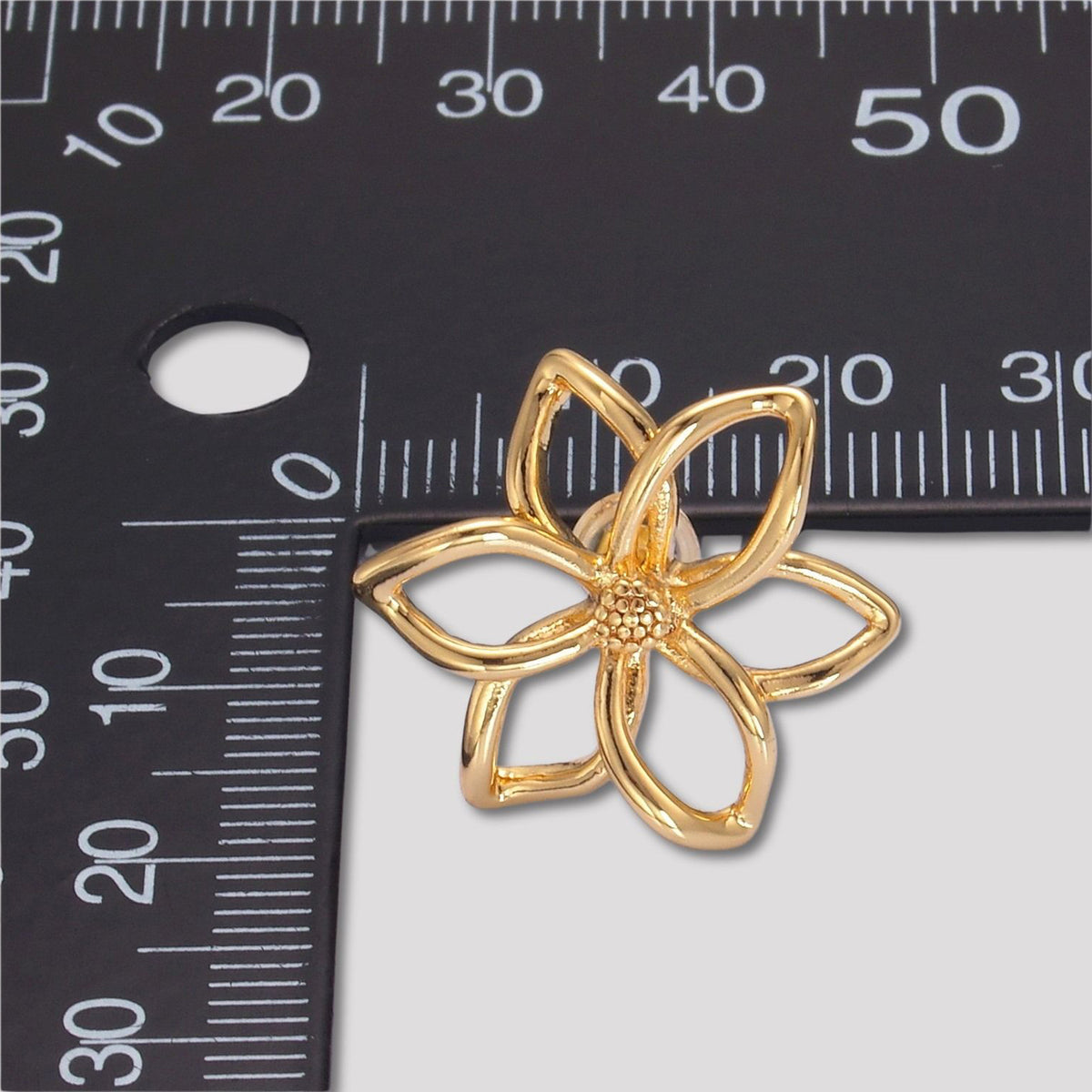 Launch Promo: 24K Gold PVD Stainless Steel Open Petal Lotus Flower Stud Earring in Gold & Silver | Sold Each