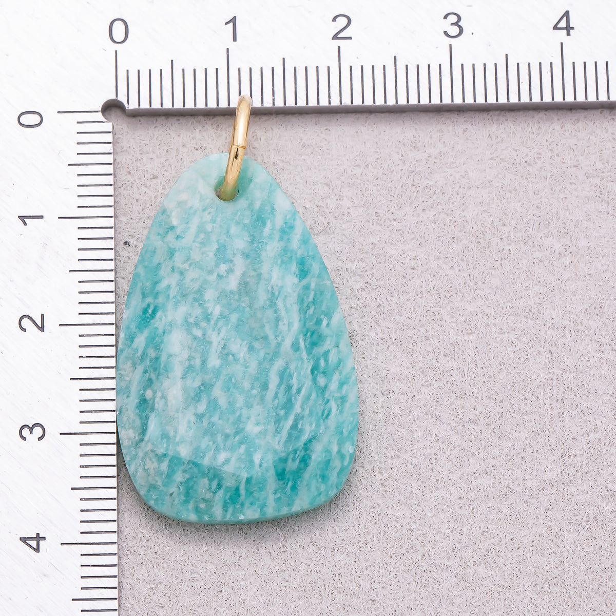 16K Gold Plated Colorful Organic Teardrop Asymmetric Natural Gemstone Pendant - Sold Each