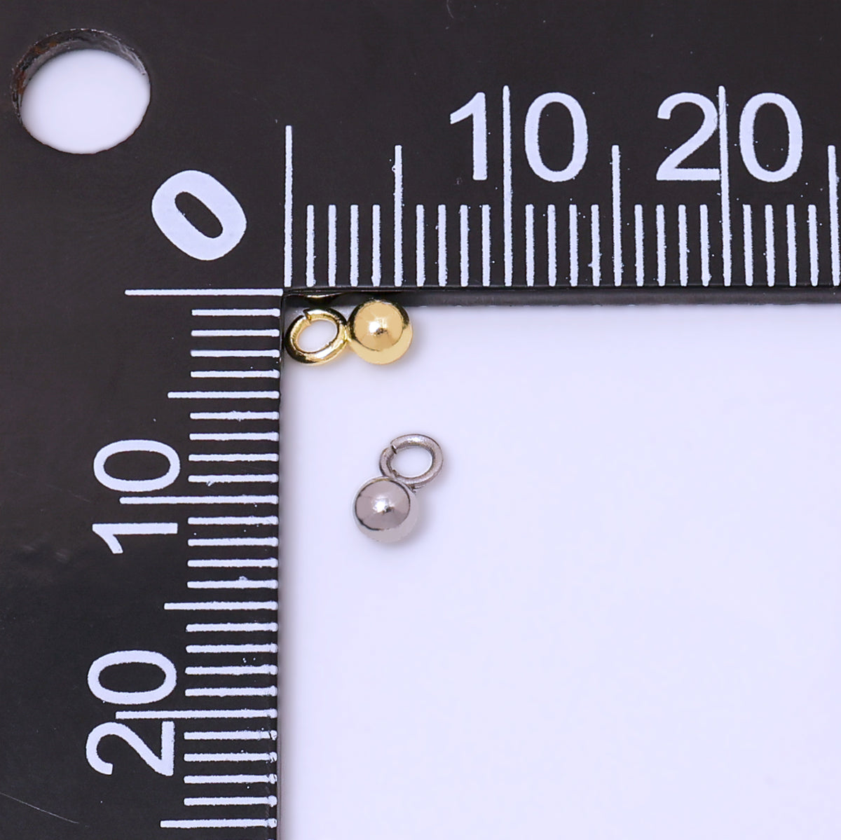 Launch Promo: 24K Gold PVD Stainless Steel Mini Round Ball Charm in Gold & Silver | Sold Each