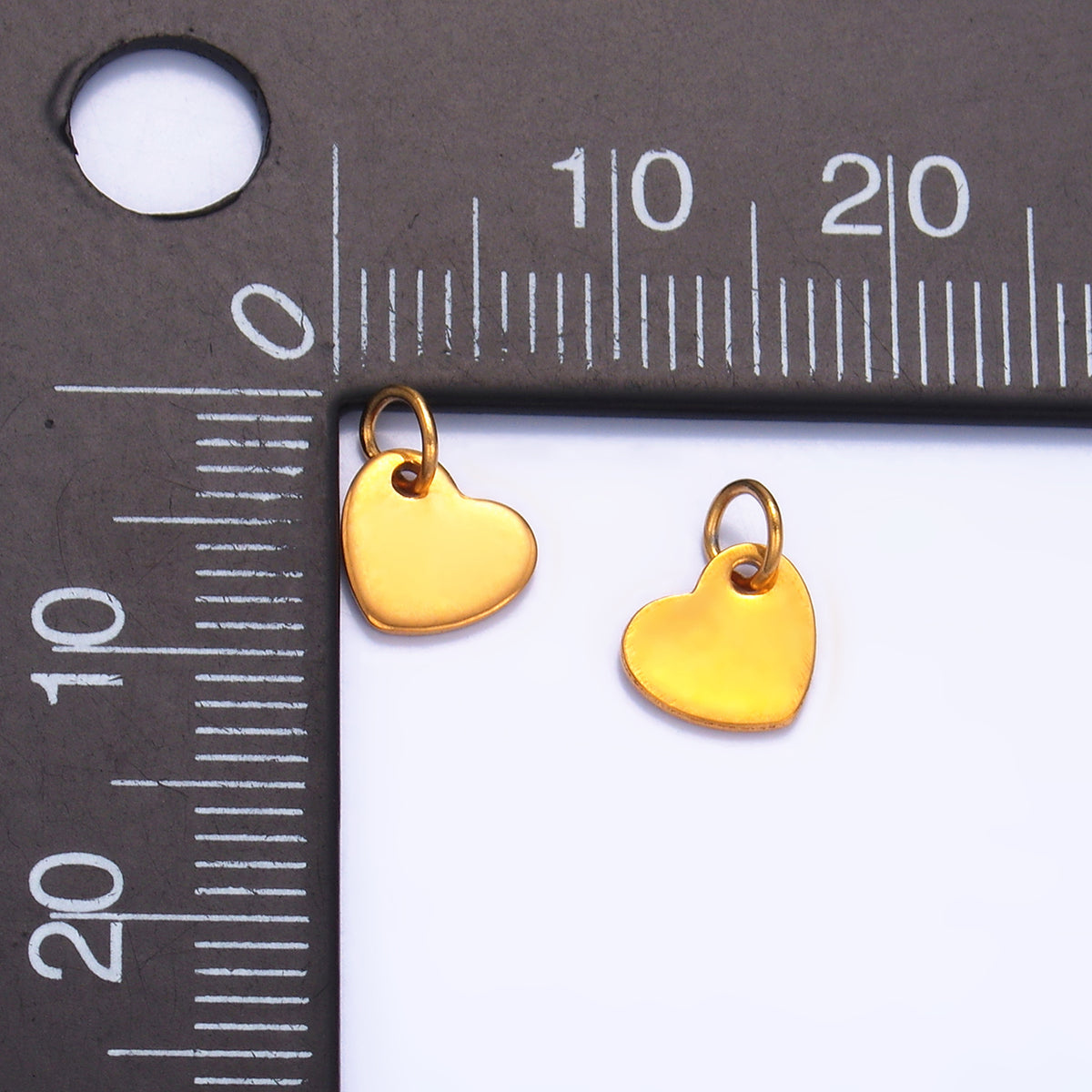 Launch Promo: 24K Gold PVD Stainless Steel Minimalist Love Heart Charm | Sold Each