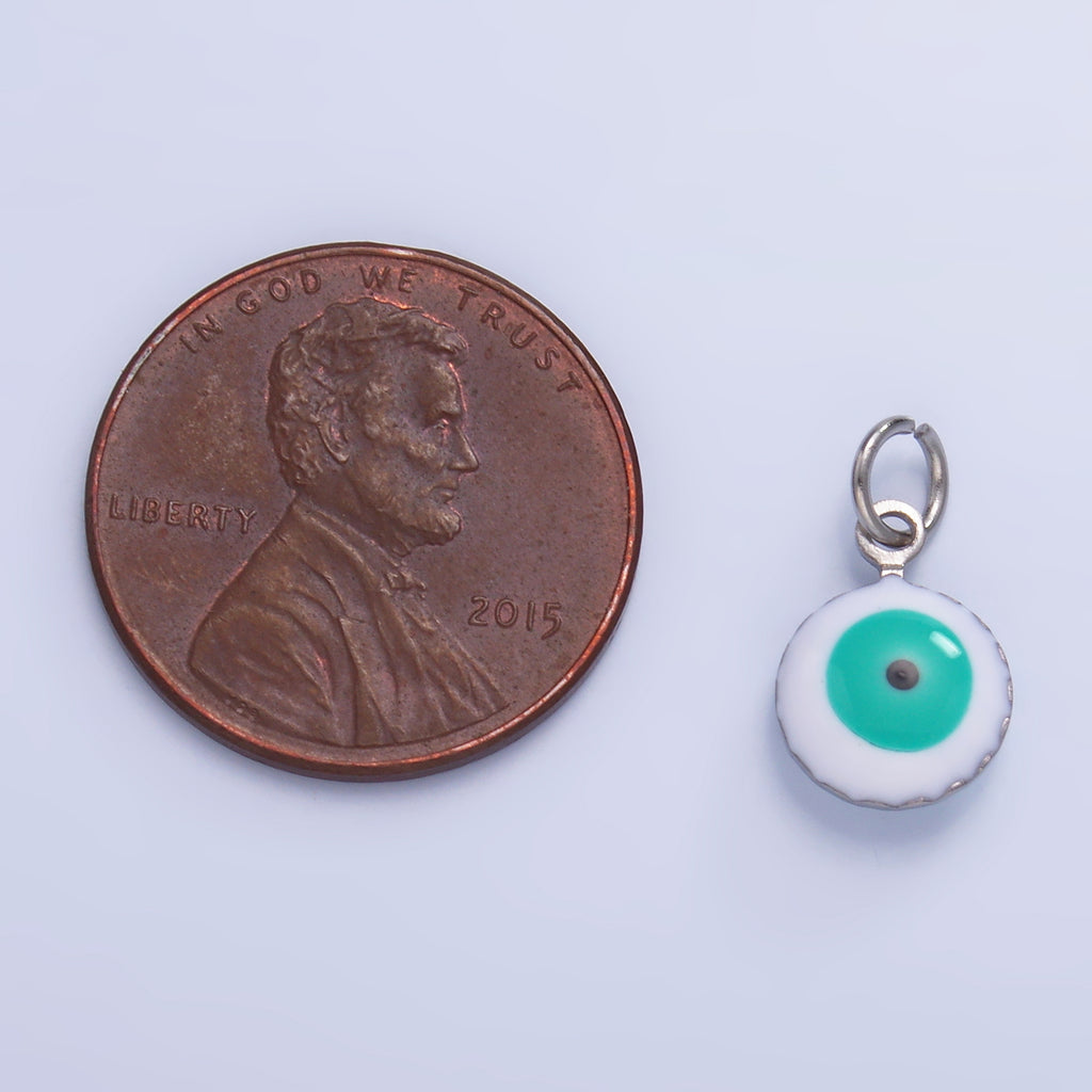 Launch Promo: 24K Gold PVD Stainless Steel Blue Evil Eye Charm | Sold Each