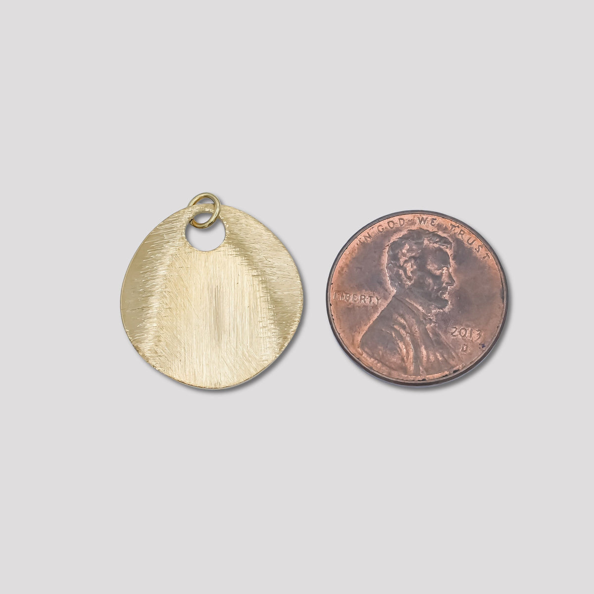 Launch Promo: 24K Gold PVD Stainless Steel Minimalist Medallion Disk Charm | Sold Each